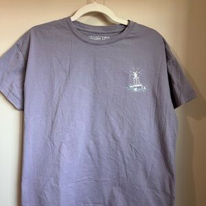 Shark Attack Purple Graphic T-Shirt